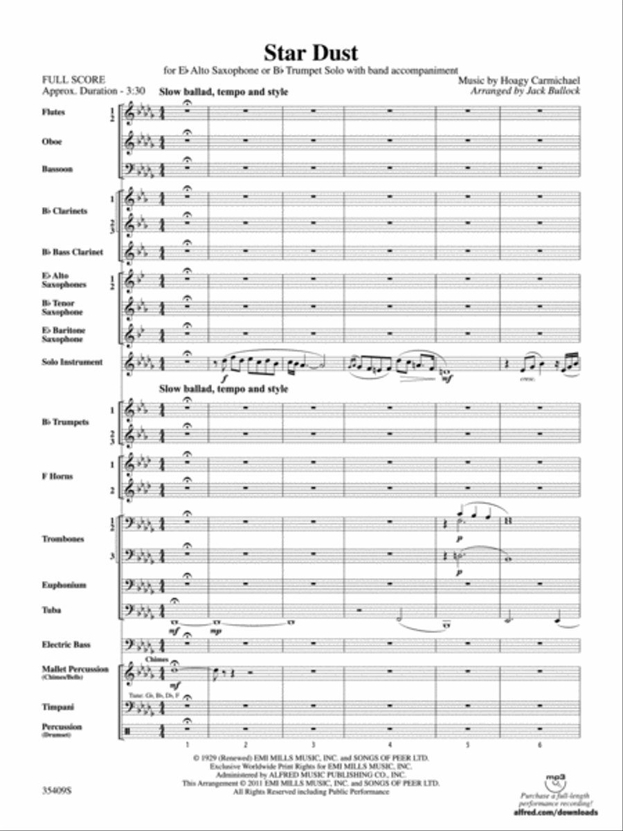 Star Dust Concert Band scores gallery preview page 2
