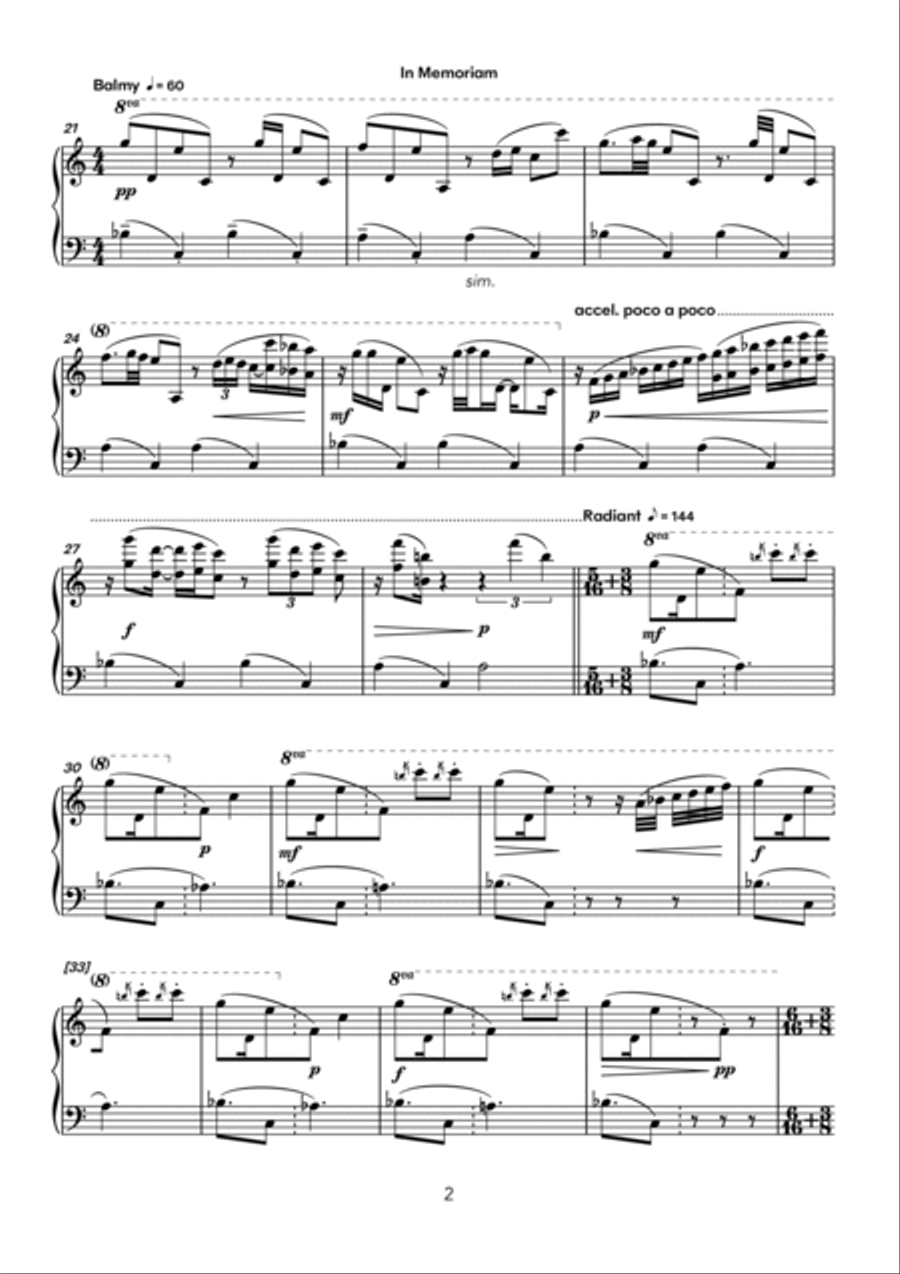 In Memoriam Carillon scores gallery preview page 2