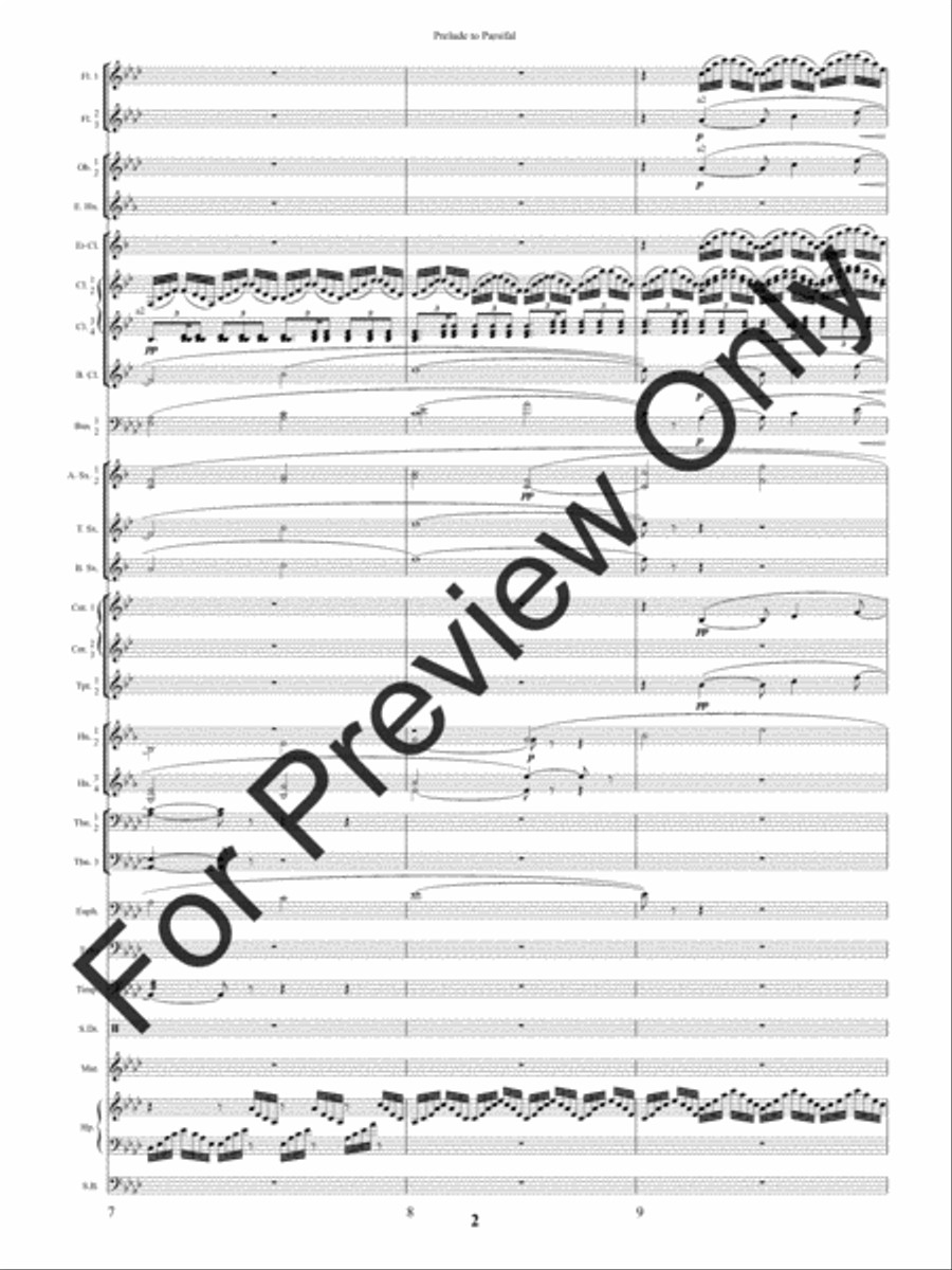 Prelude to Parsifal (Score) Concert Band scores gallery preview page 5