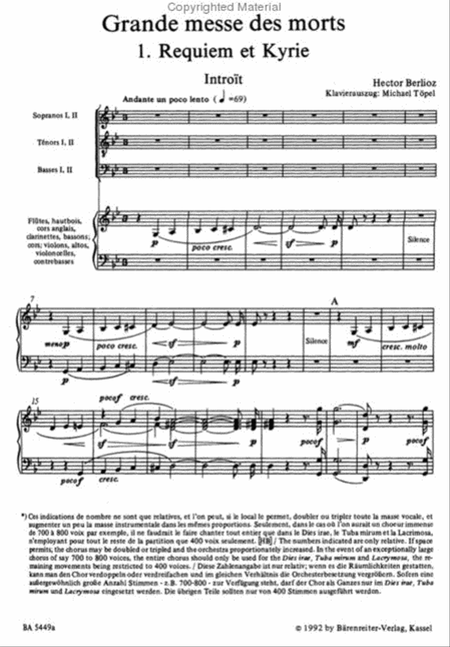 Grande messe des morts, Op. 5 Mixed Choir scores gallery preview page 2