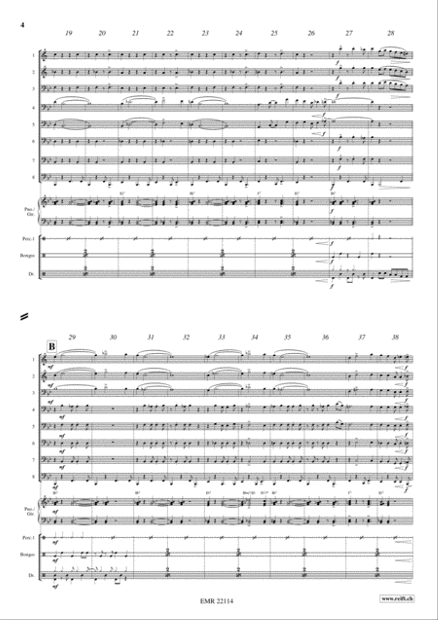Bahia Blues Brass Ensemble scores gallery preview page 4