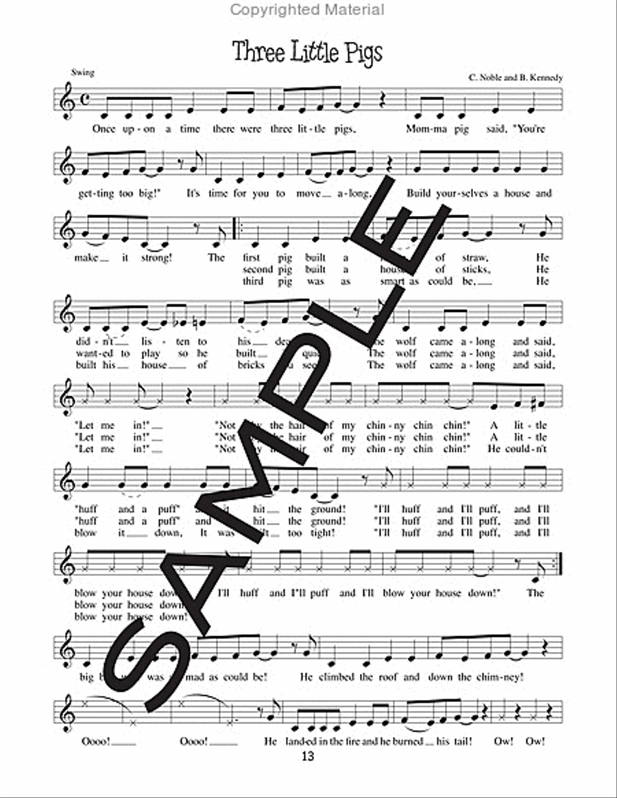 Stories and Nursery Rhymes to Sing, Rap and Read, Book 3 CD scores gallery preview page 4
