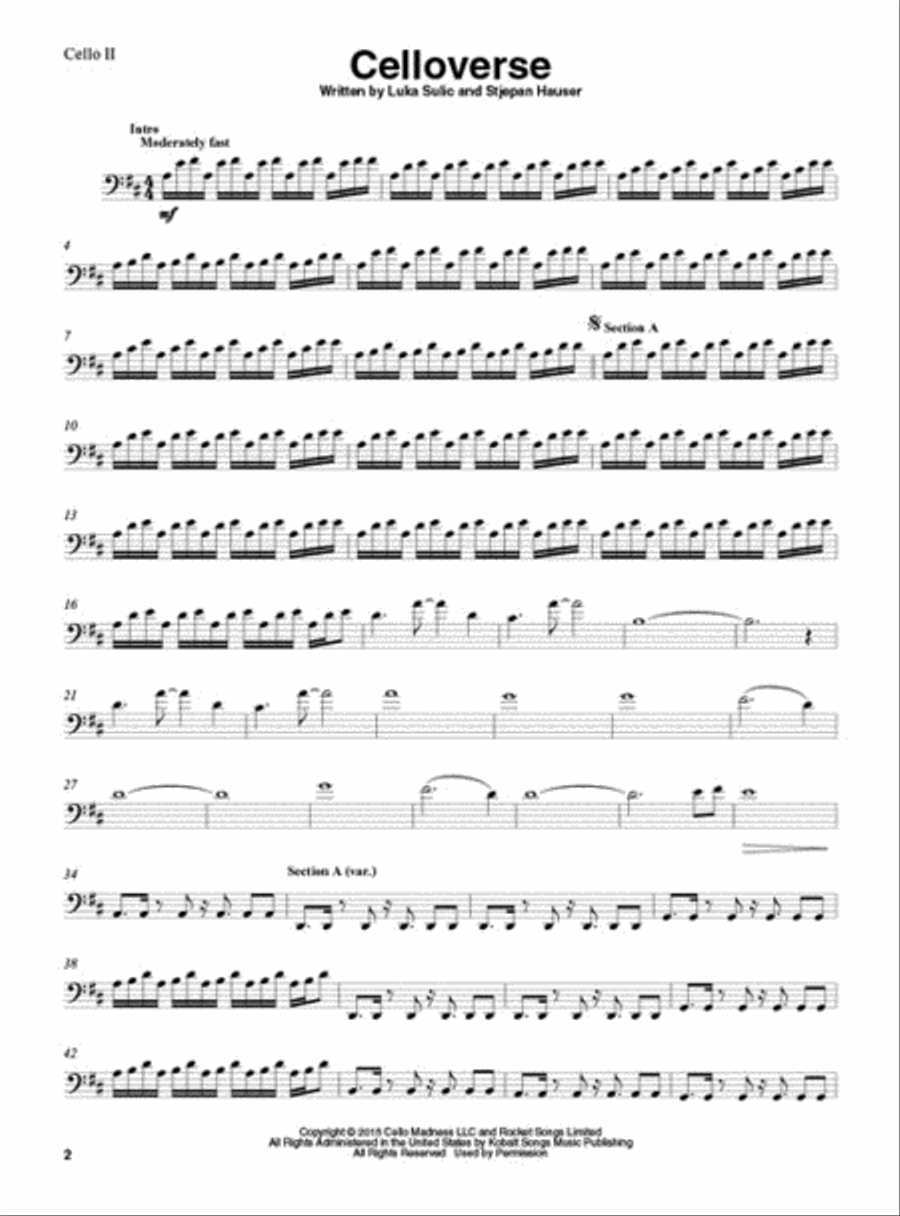2Cellos – Sheet Music Collection String Duet scores gallery preview page 5