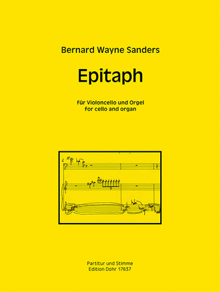 Epitaph für Violoncello und Orgel (2008)