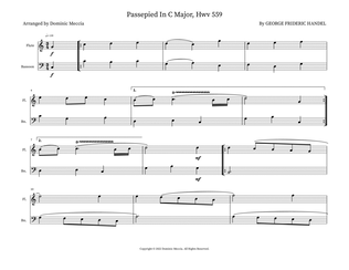 Book cover for Passepied In C Major, Hwv 559