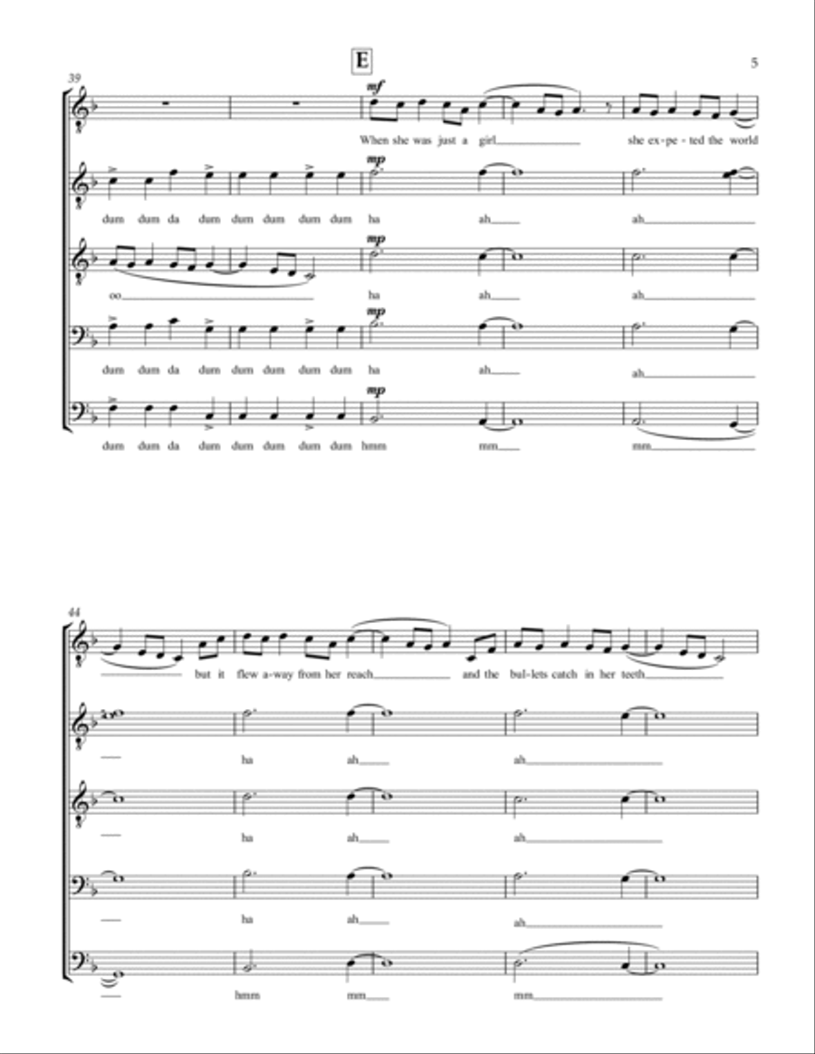 Paradise Paradise TTBB scores gallery preview page 5
