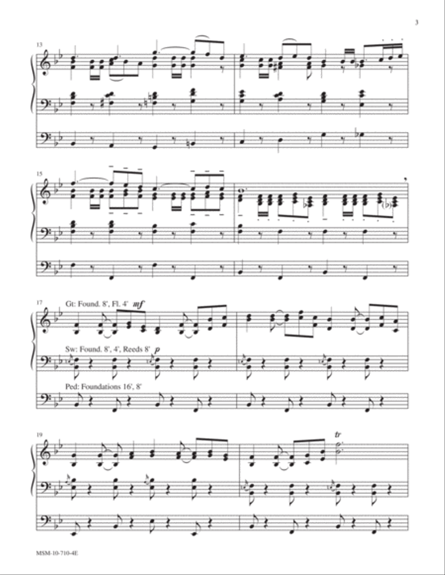 Festive March Organ scores gallery preview page 3