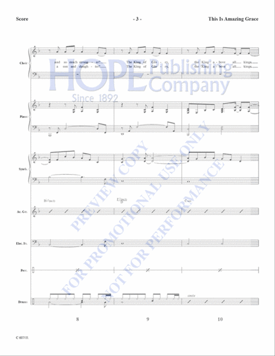 This is Amazing Grace This is Amazing Grace Choir scores gallery preview page 5