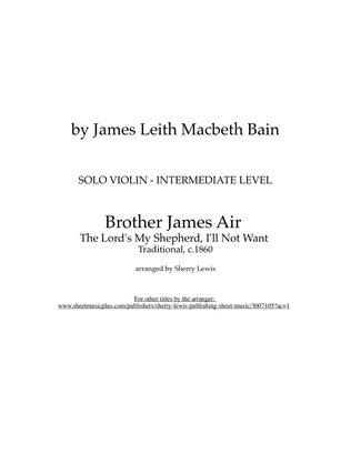 Book cover for Brother James Air - The Lord's My Shepherd, I'll Not Want