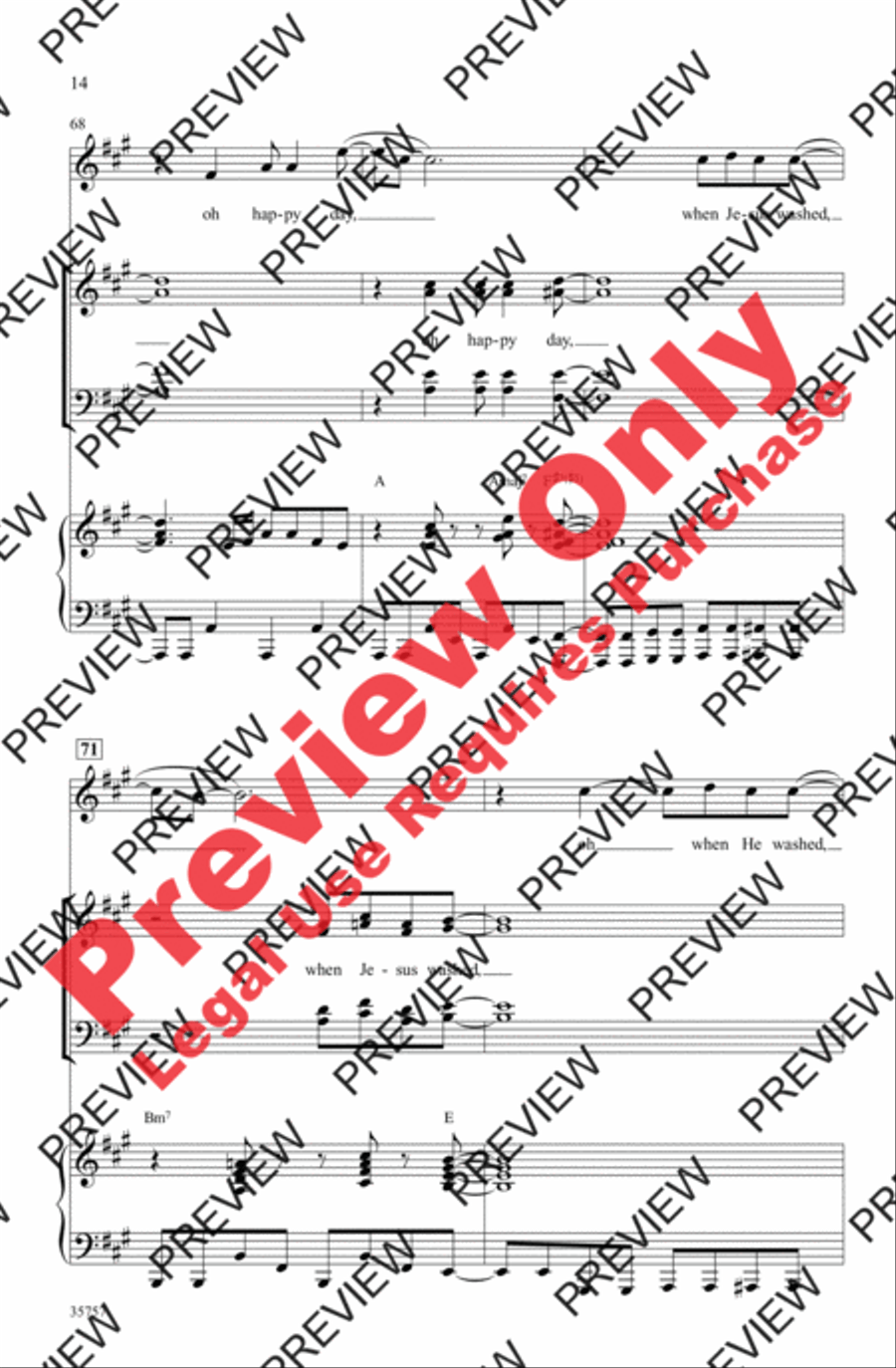 Oh Happy Day Oh Happy Day 4-Part scores gallery preview page 14