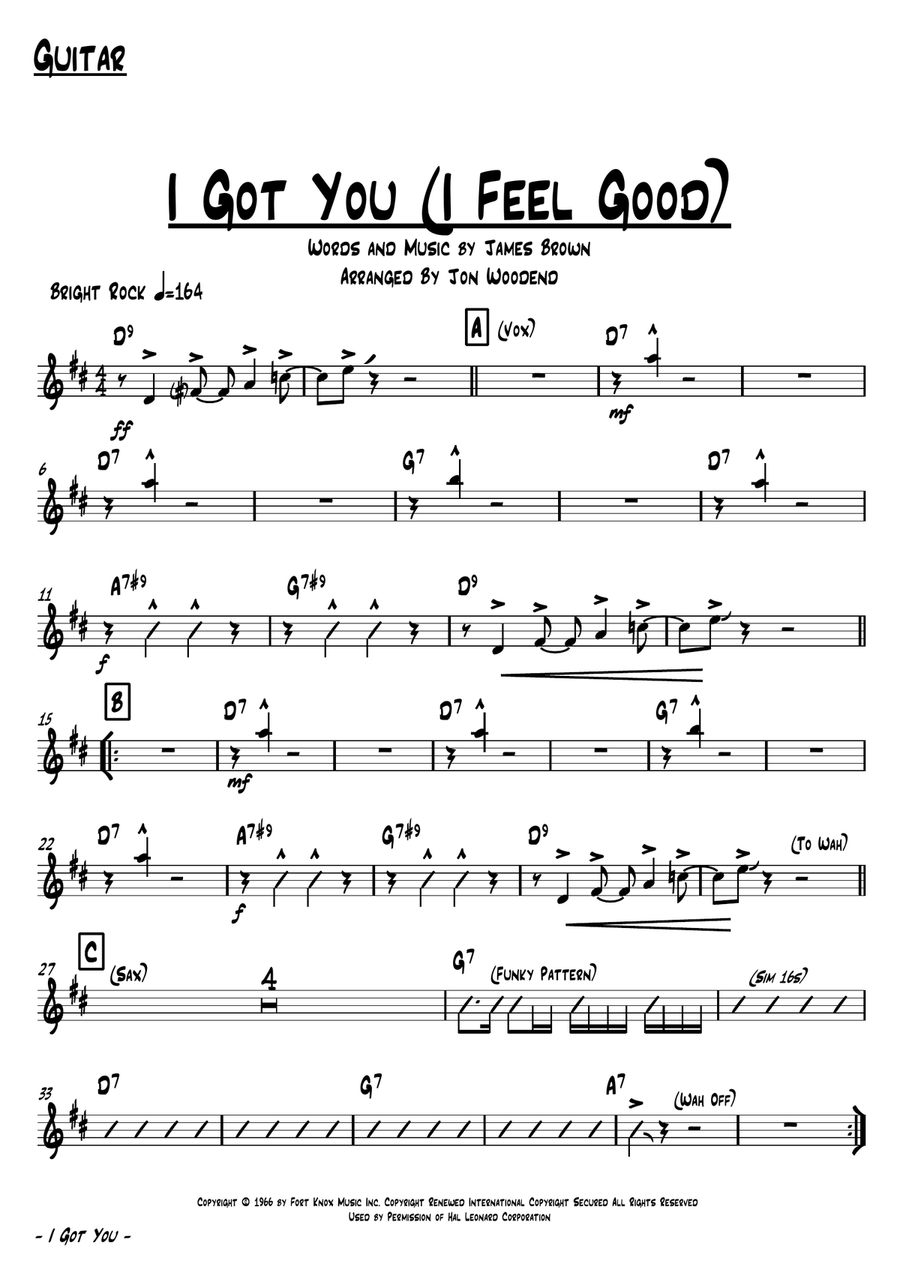I Got You (I Feel Good) I Got You (I Feel Good) Jazz Ensemble scores gallery preview page 4