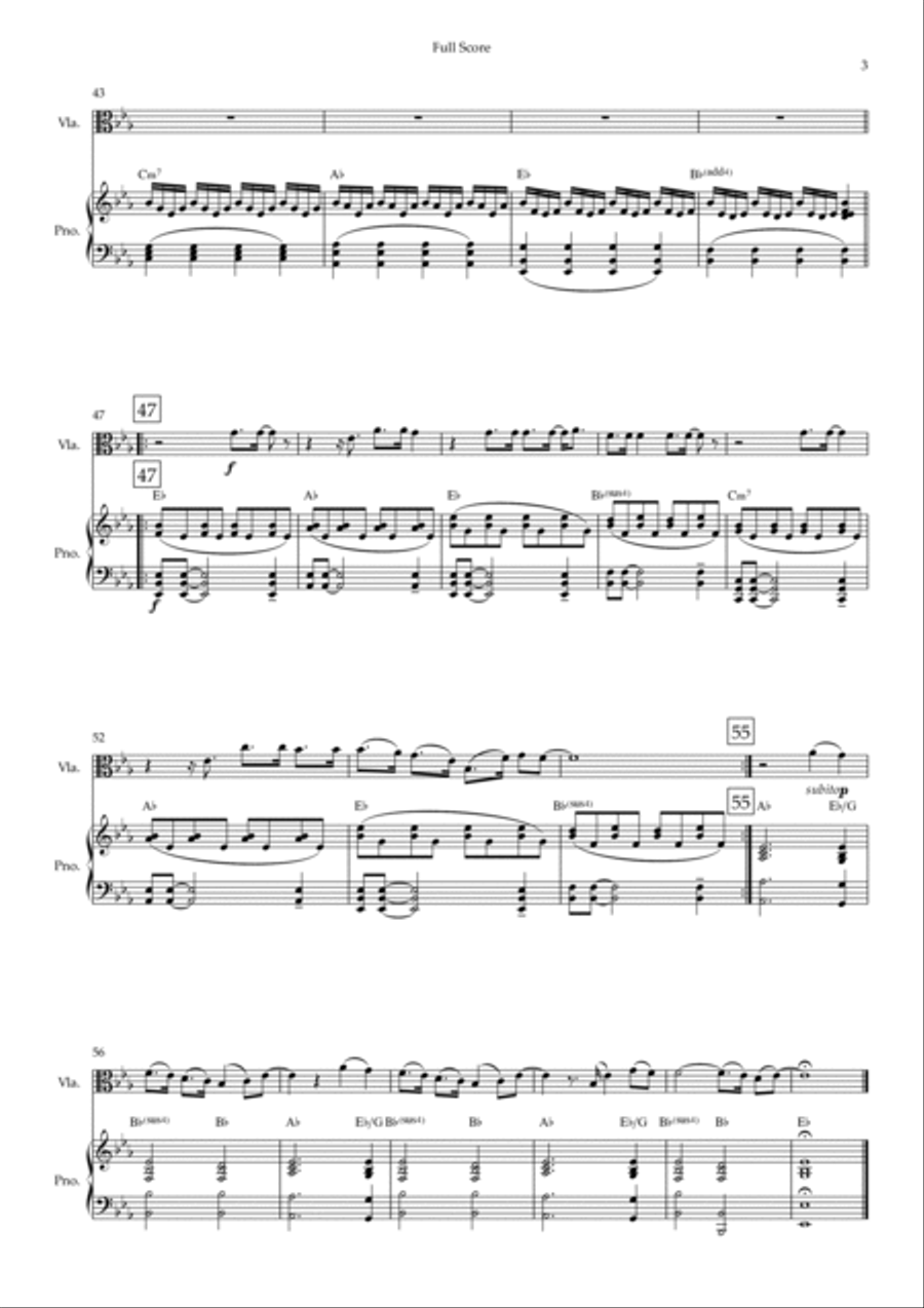 Fix You Viola scores gallery preview page 3