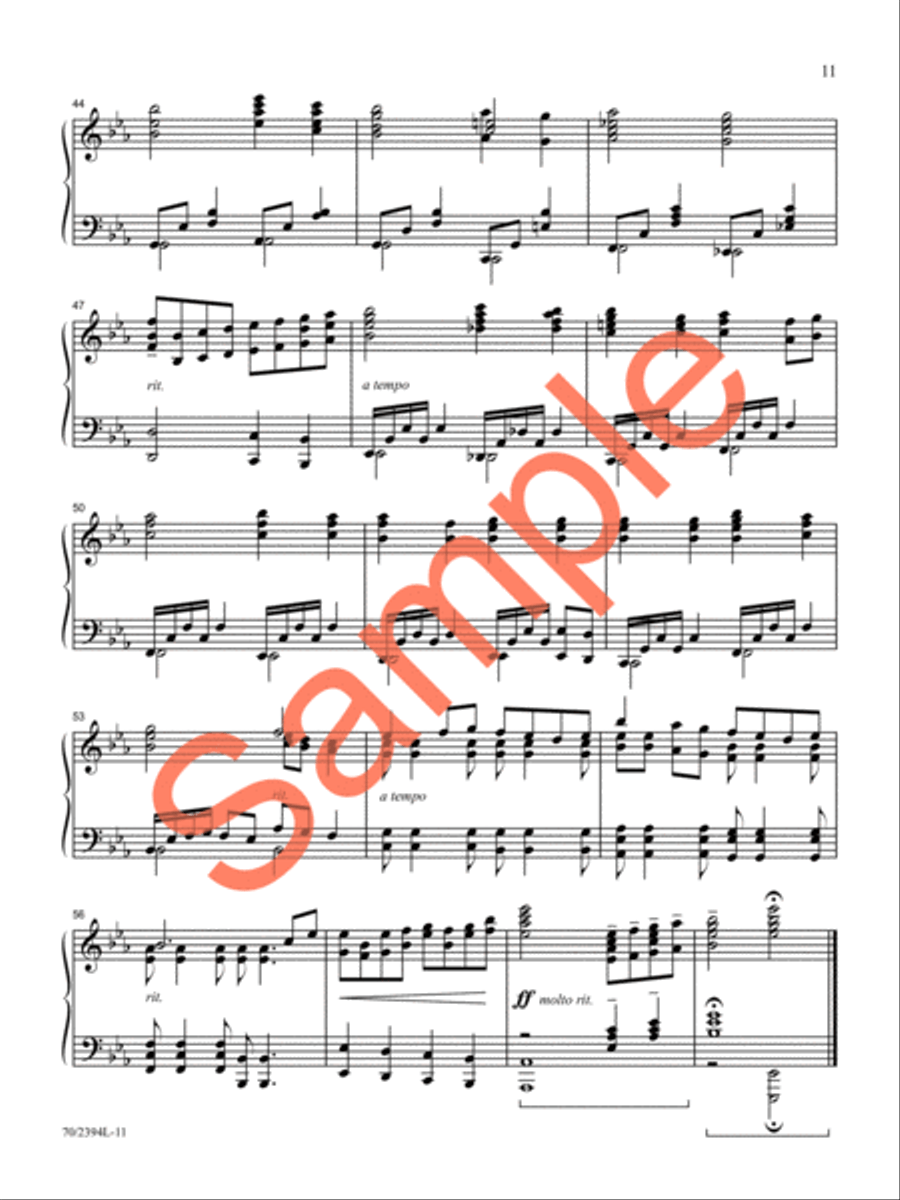 Refreshing Piano Solo scores gallery preview page 10