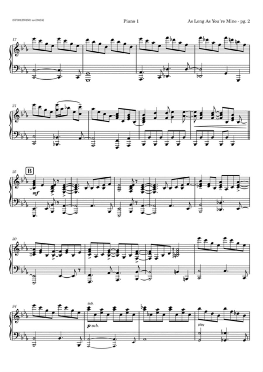 As Long As You're Mine Voice scores gallery preview page 4