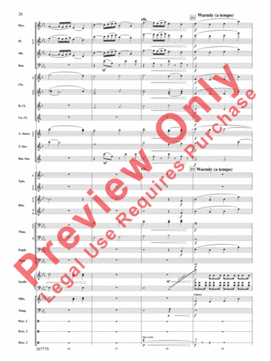 Soaring with John Williams Concert Band scores gallery preview page 29