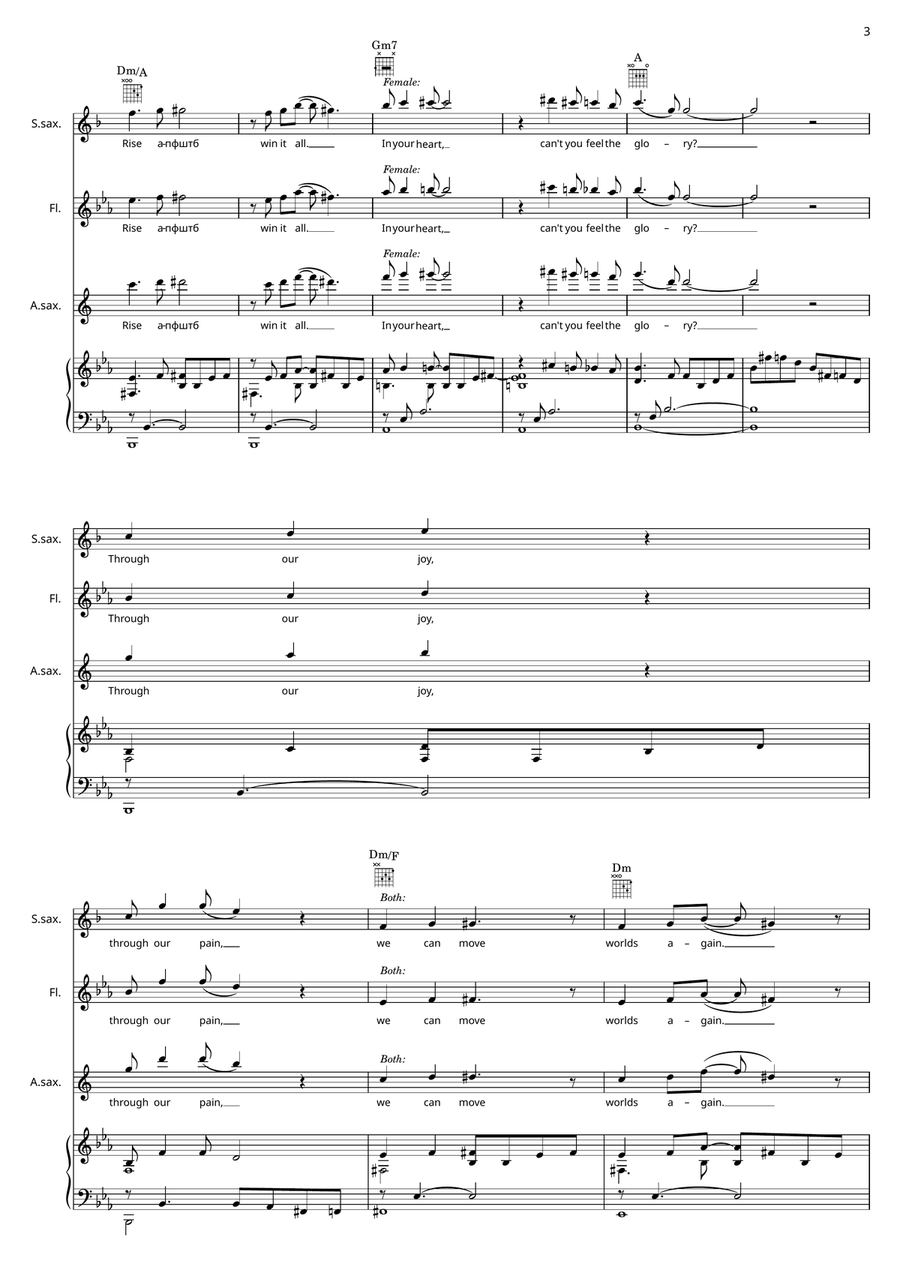 I Want To Spend My Lifetime Loving You Voice scores gallery preview page 3