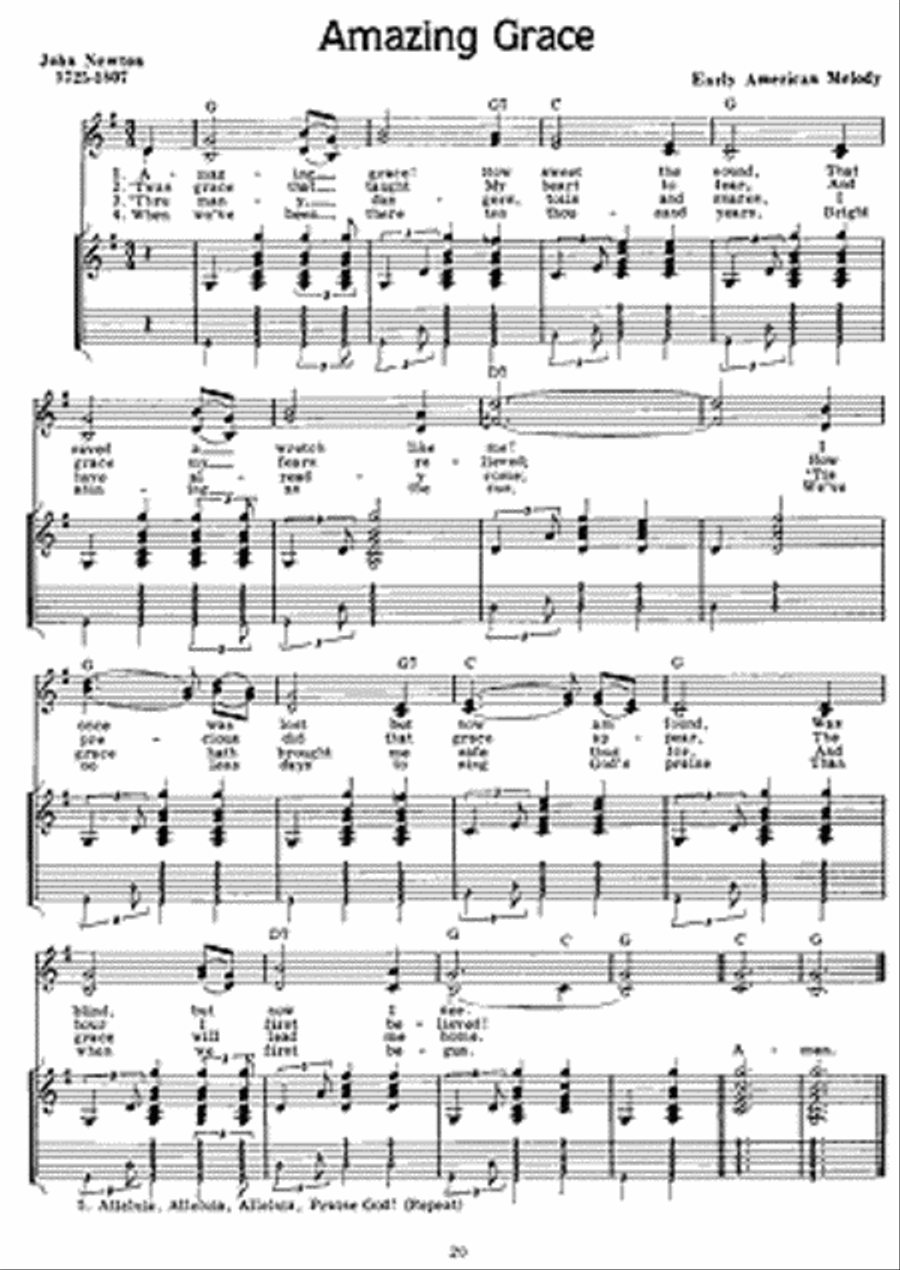 100 Gospel Favorites for Guitar Guitar scores gallery preview page 2