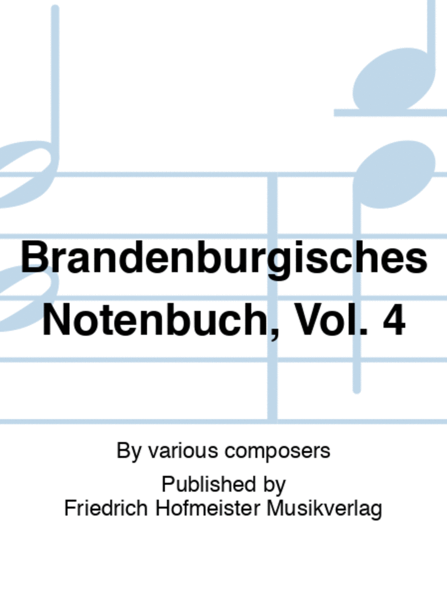 Brandenburgisches Notenbuch, Vol. 4 Trombone scores gallery preview page 1