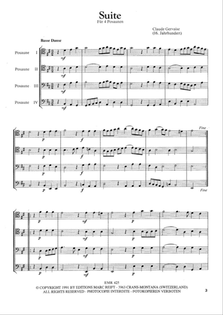 Suite Suite Trombone Quartet scores gallery preview page 4