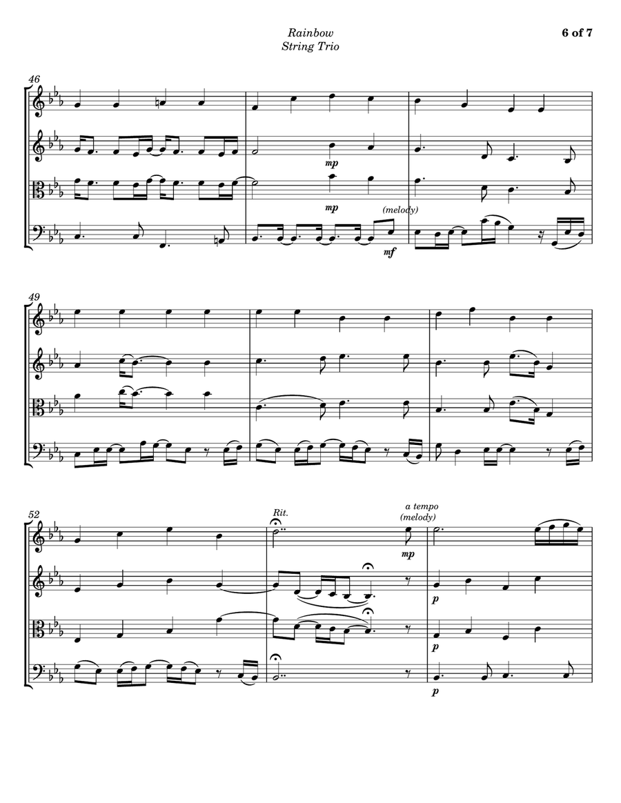Rainbow String Trio scores gallery preview page 6