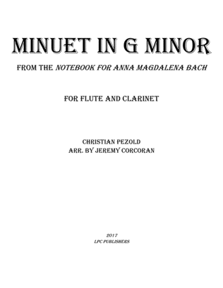 Minuet in G Minor from Notebook for Anna Magdelena Bach