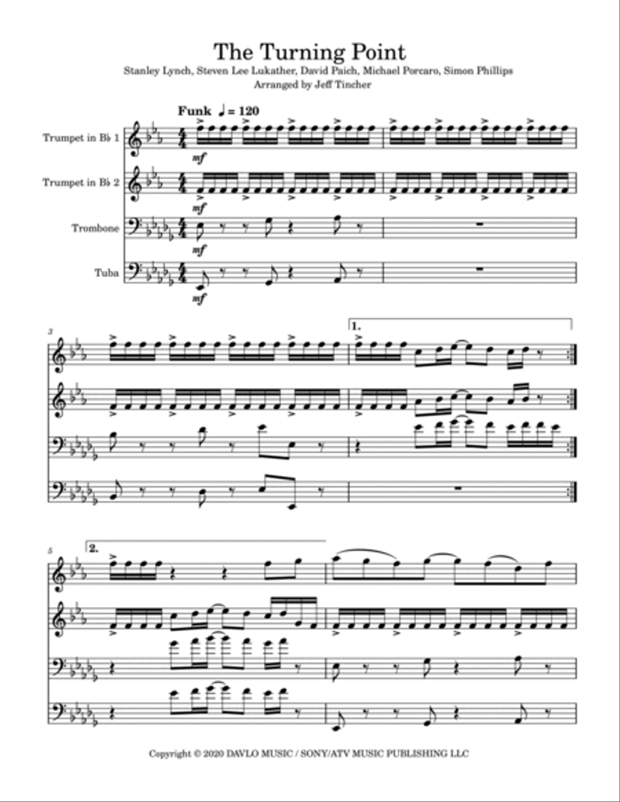 The Turning Point The Turning Point Brass Quartet scores gallery preview page 2
