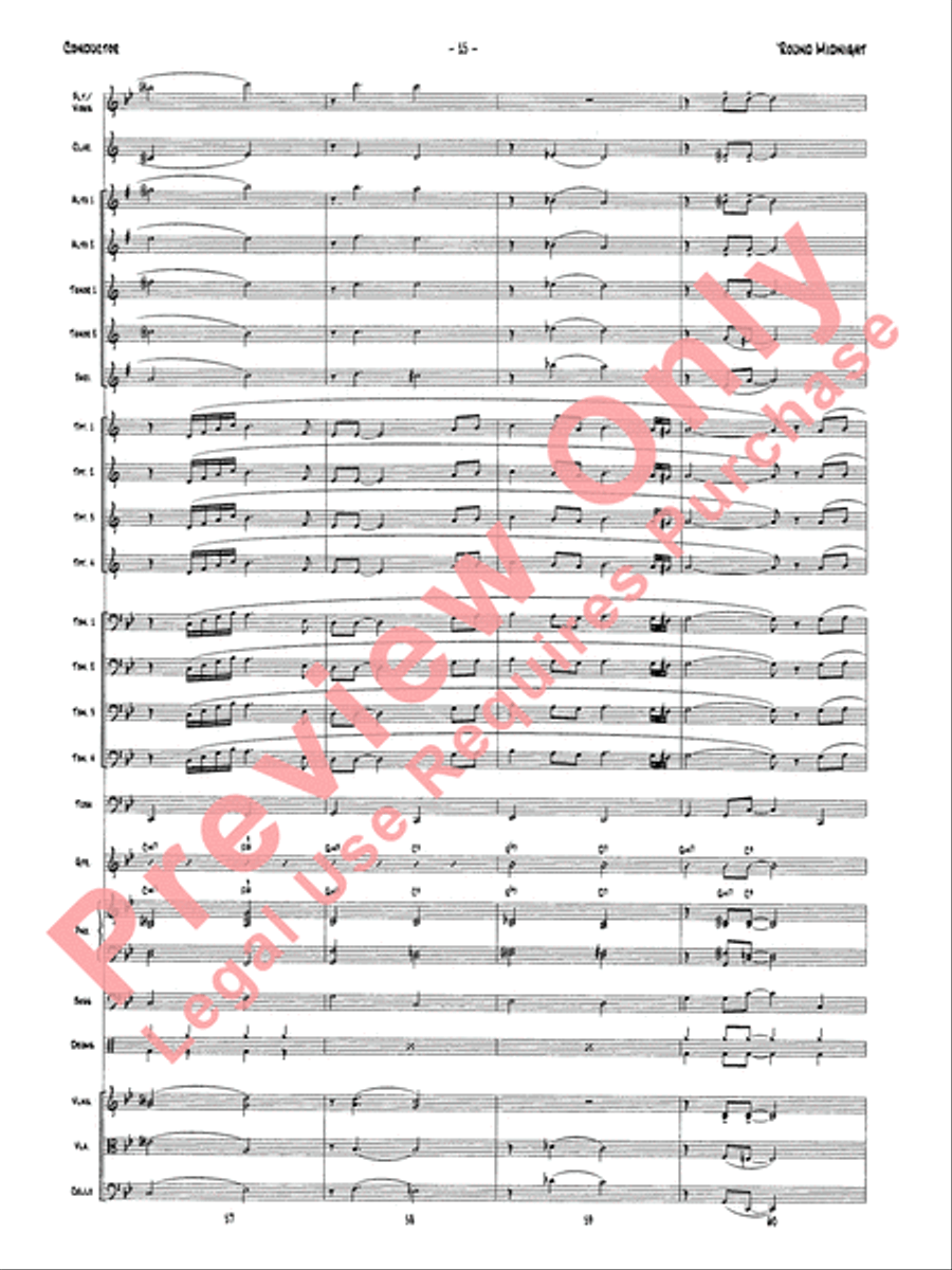 'Round Midnight Jazz Ensemble scores gallery preview page 18
