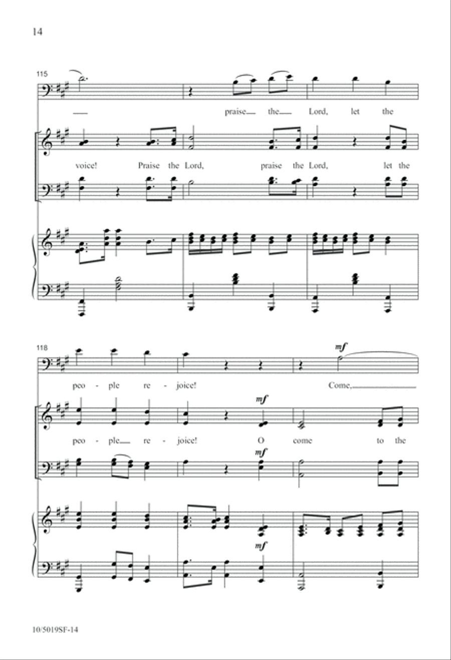 Great Things He Has Done 4-Part scores gallery preview page 14