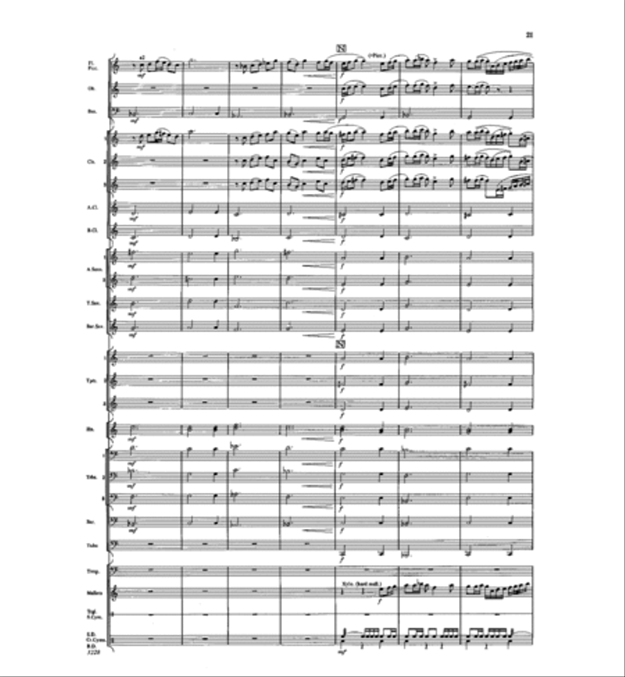 A Bayside Portrait Concert Band scores gallery preview page 20