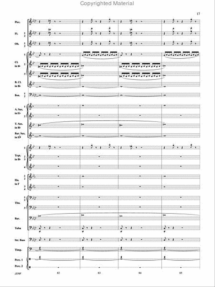 William Tell Overture Concert Band scores gallery preview page 18