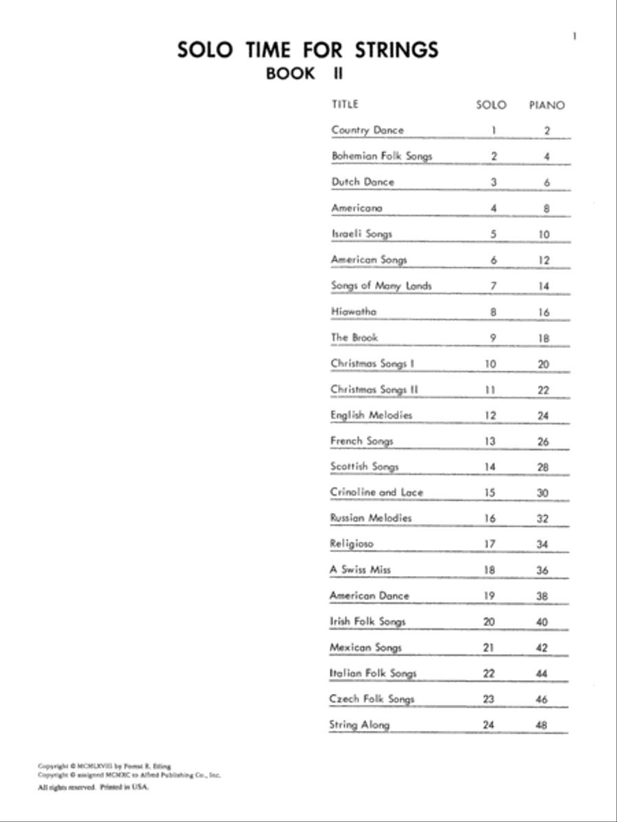 Solo Time for Strings, Book 2 Chamber Orchestra scores gallery preview page 2