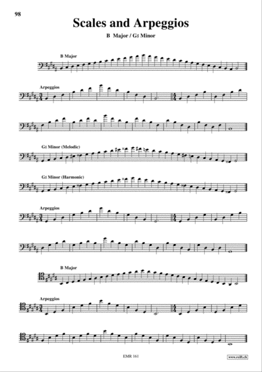 Studies in all Clefs Trombone Solo scores gallery preview page 44