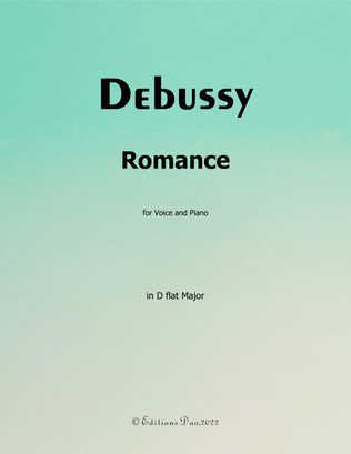 Romance, by Debussy, in D flat Major