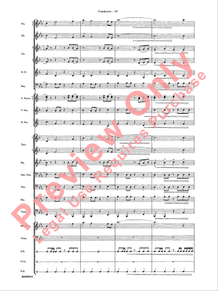 Crestar Overture Crestar Overture Concert Band scores gallery preview page 13