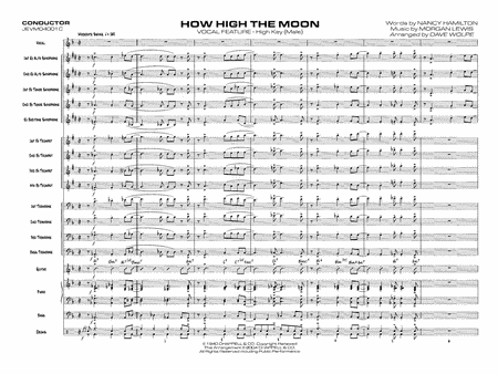 How High the Moon: Score