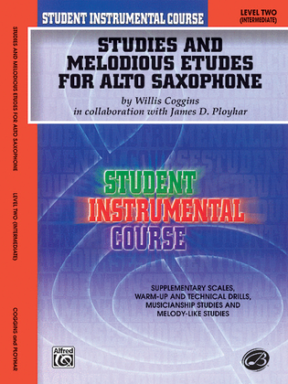 Book cover for Student Instrumental Course Studies and Melodious Etudes for Alto Saxophone