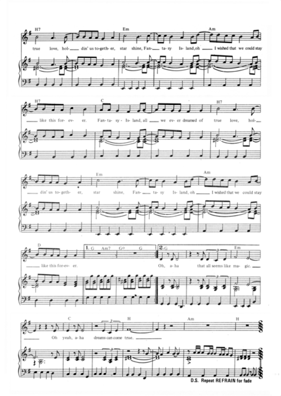 Fantasy Island Fantasy Island Voice scores gallery preview page 4