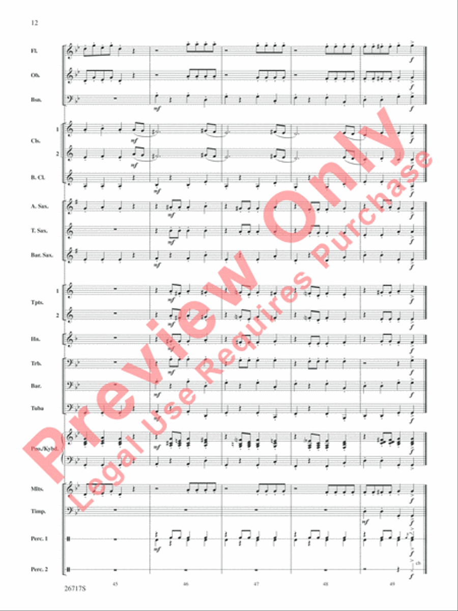 Dance of the Sugar Plum Fairy Concert Band Methods scores gallery preview page 13