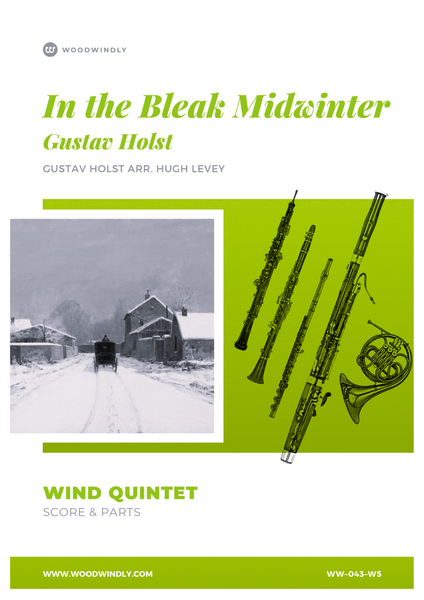 In the Bleak Midwinter arranged for Wind Quintet by Hugh Levey image number null