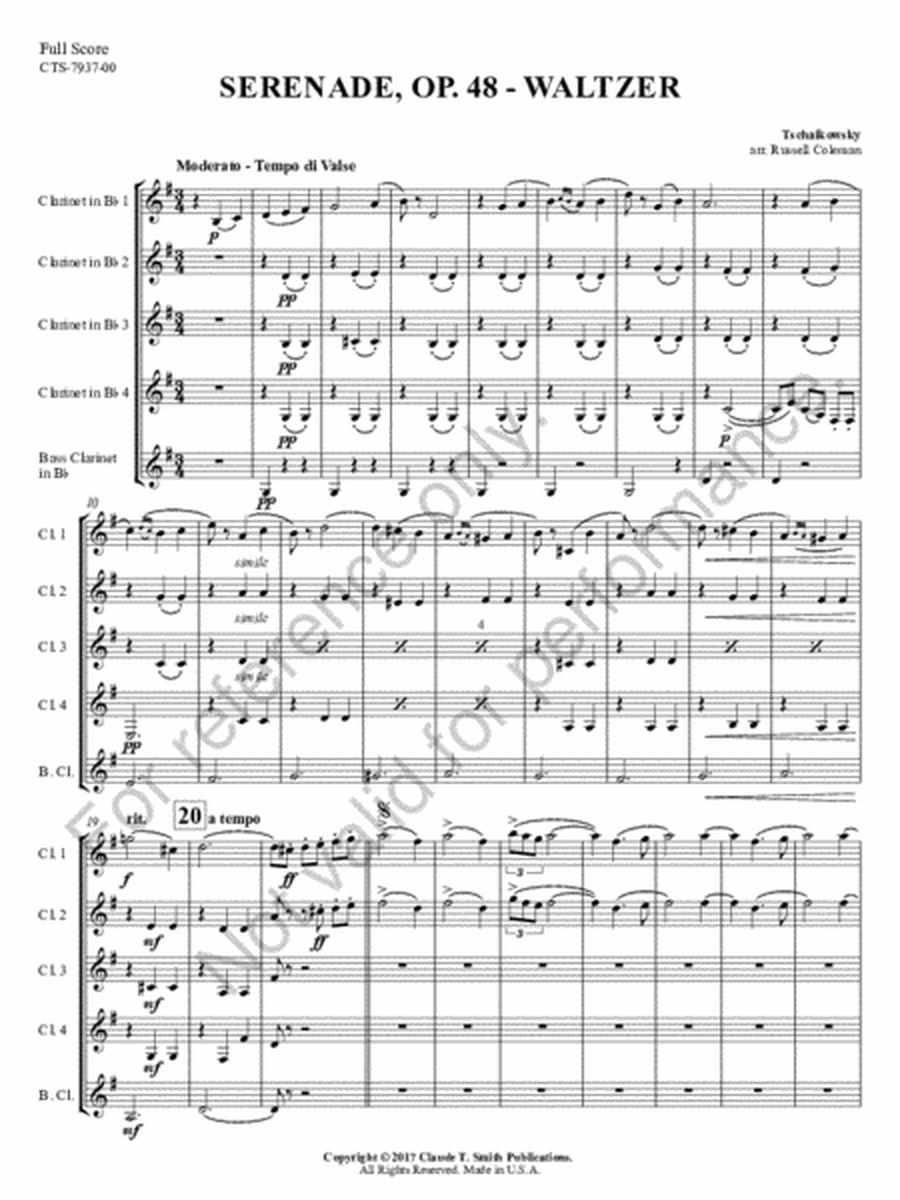 Serenade, Op. 48 - Waltzer image number null