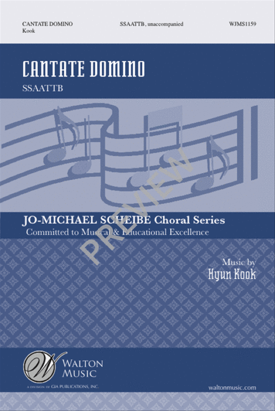 Cantate Domino - SSAATTB Choir scores gallery preview page 2