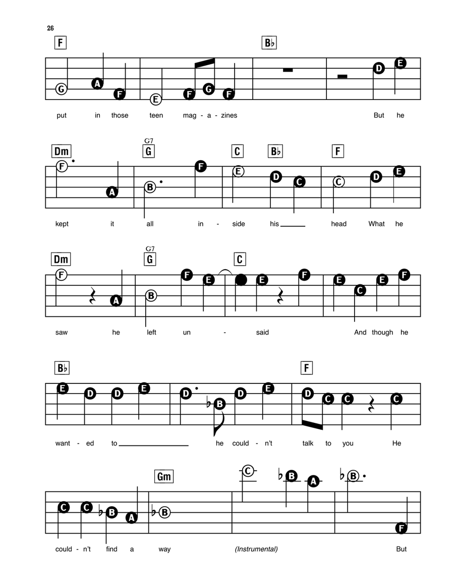 If I Could Tell Her (from Dear Evan Hansen) Electronic Keyboard scores gallery preview page 3