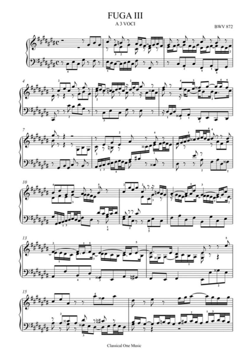 Bach-Fugue III in C-Sharp Major, BWV 872 image number null