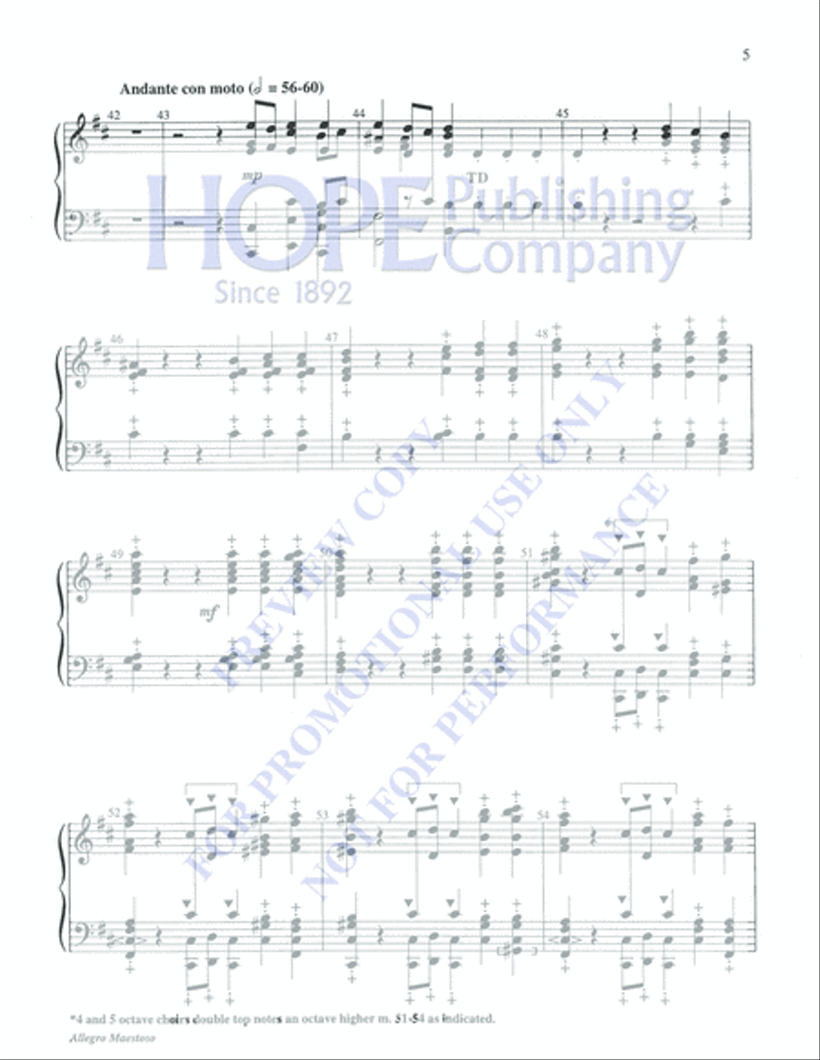 Allegro Maestoso 5-Octaves scores gallery preview page 5
