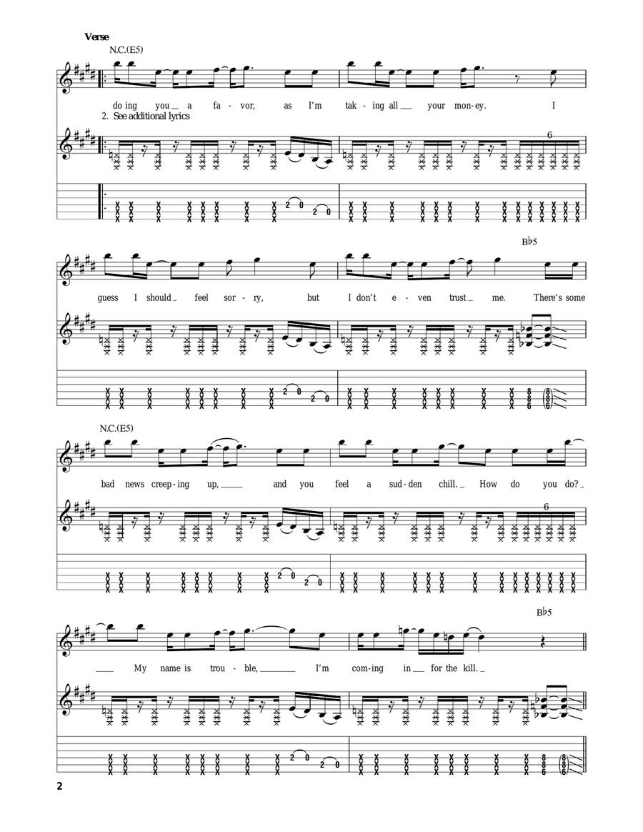 Train Of Consequences Acoustic Guitar scores gallery preview page 2