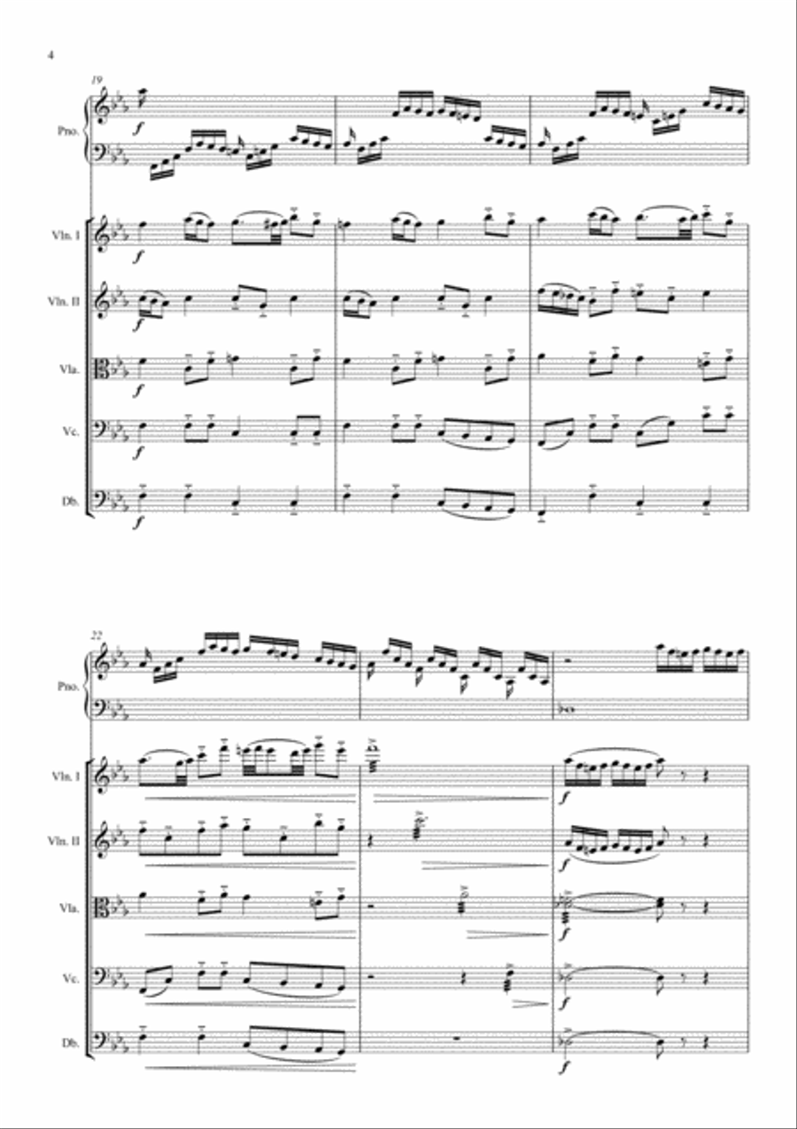 C.P.E.Bach-Solfeggio in C minor Ensemble (Sextet) Chamber Orchestra scores gallery preview page 5