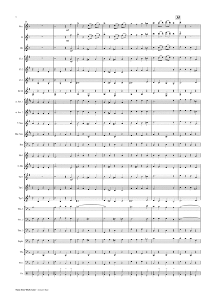 Who Do You Think You Are Kidding Mr. Hit Concert Band scores gallery preview page 5
