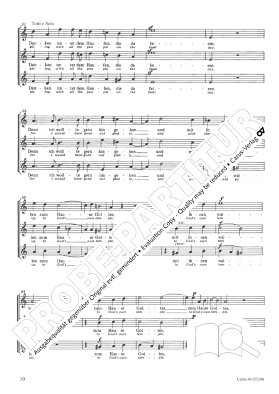 Psalm 42 4-Part scores gallery preview page 11