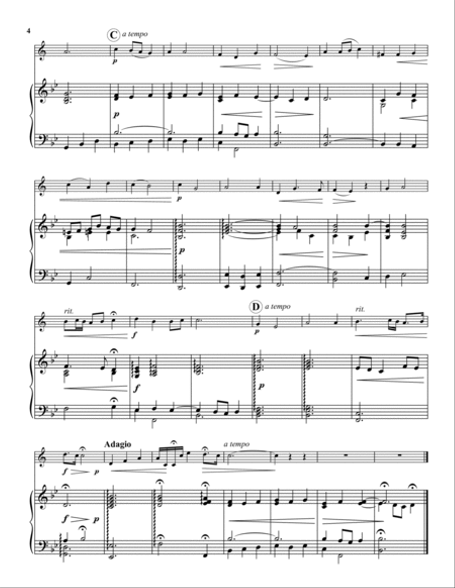 Three Italian Songs Trumpet Solo scores gallery preview page 4