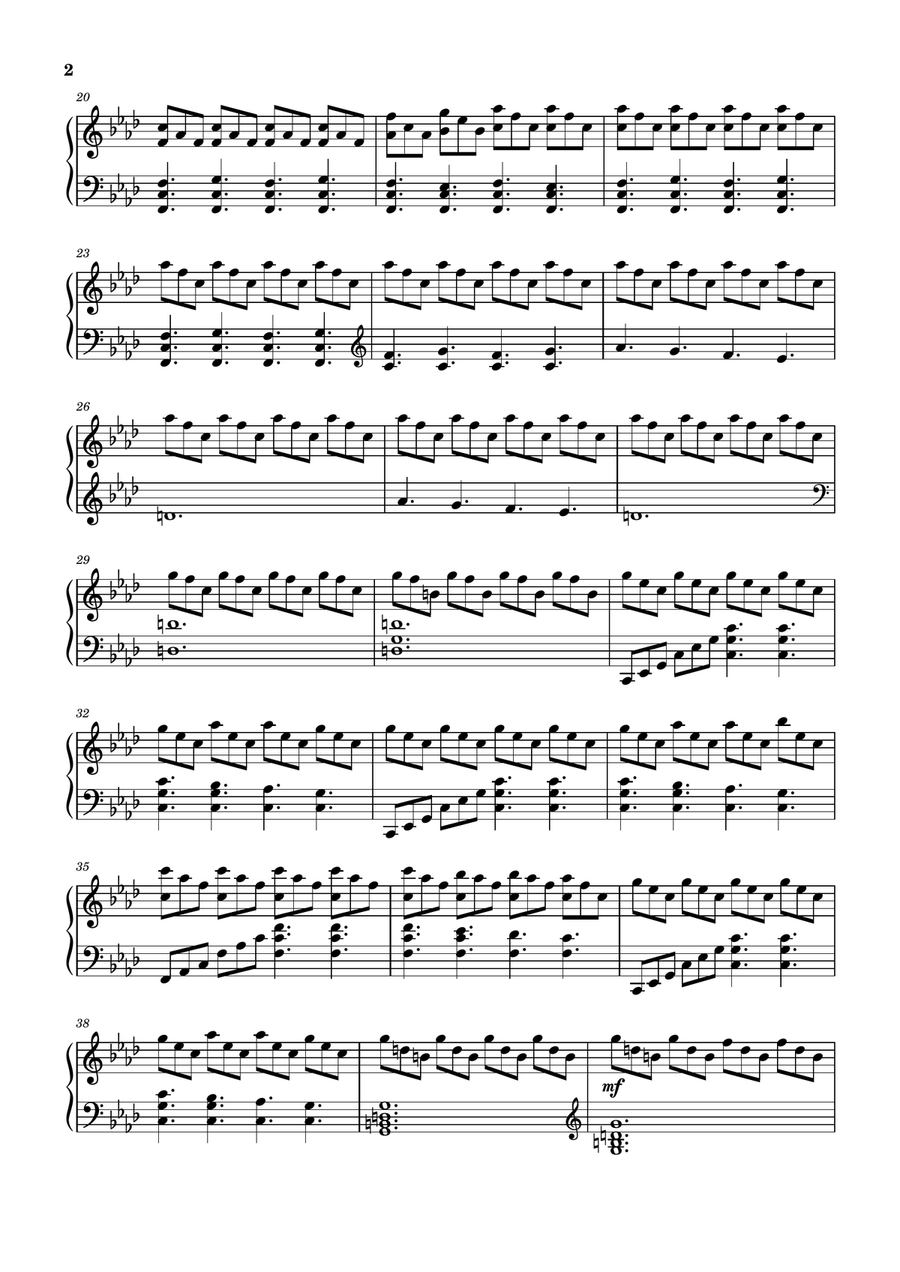 Terror Piano Solo - Digital Sheet Music page 2